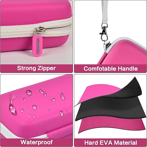 Miniatura 10 de Funda compatible con Texas Instruments TI-30XS para calculadora científica MultiView, bolsa organizadora de transporte con bolsillo de malla para