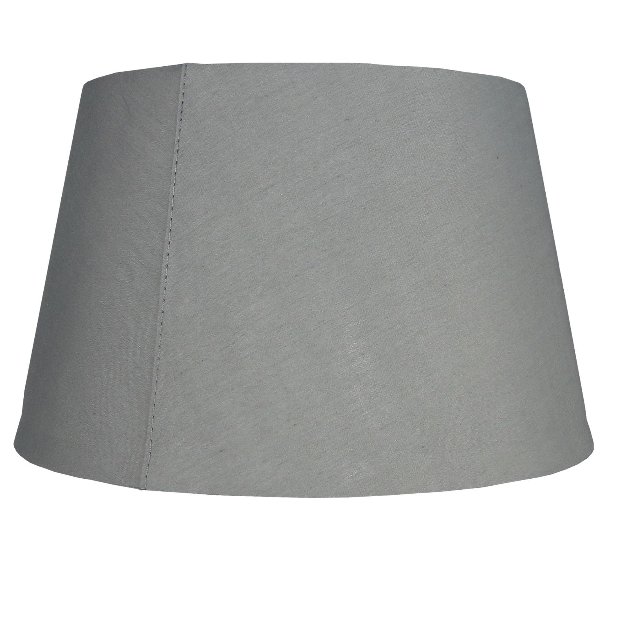 Loxton Lighting Grey Cotton Drum Shade - (12Inch 30Cm Dia) (Grey)