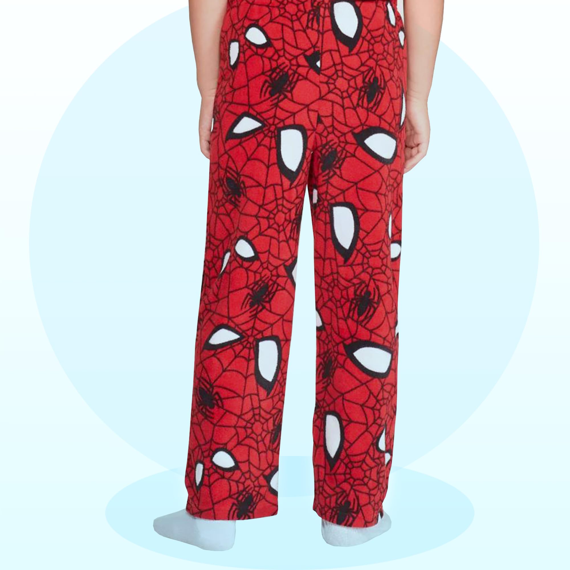 Marvel Spider-Man Pantalon de pyjama en polaire pelucheuse pour garçon
