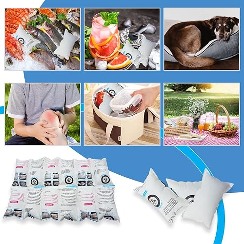 Miniatura 5 de Hojas de hielo en paquete de refrigerante en gel a prueba de fugas para enfriadores y envíos en frío, las mantas frías para enfriador mantienen los