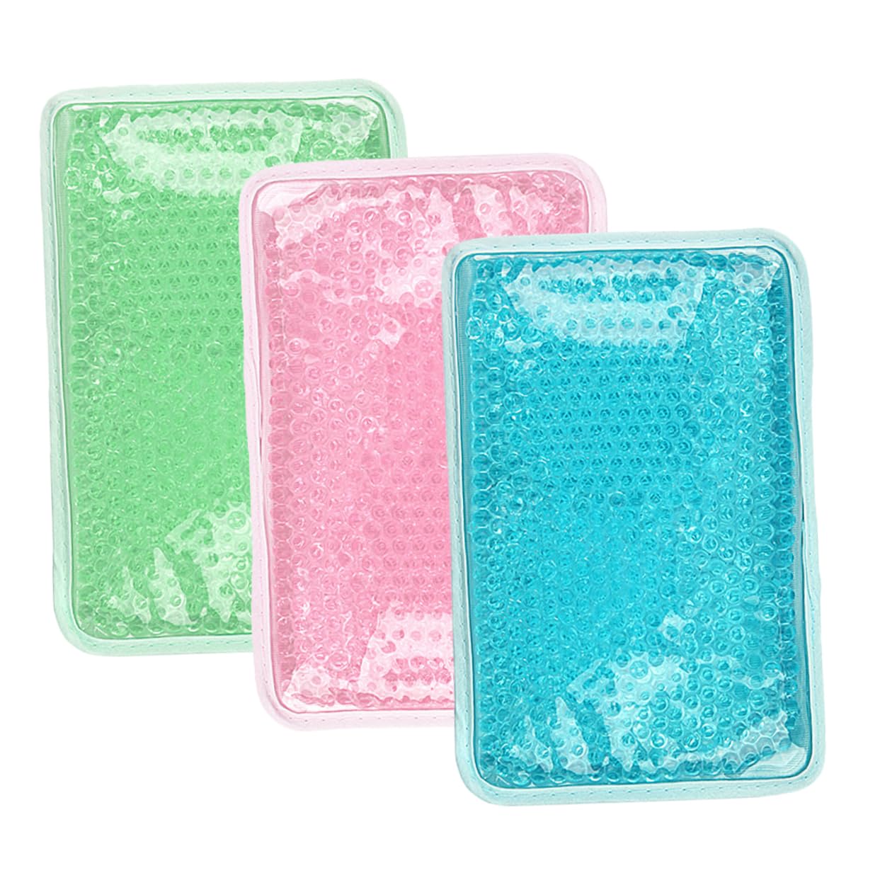 3 Wiederverwendbare Gel Kältekompressen und Wärmekissen Weiche Pvc Kristall Gelpads für Kopf und Rücken Praktische Hot Cold Therapie für Schmerzbehandlung