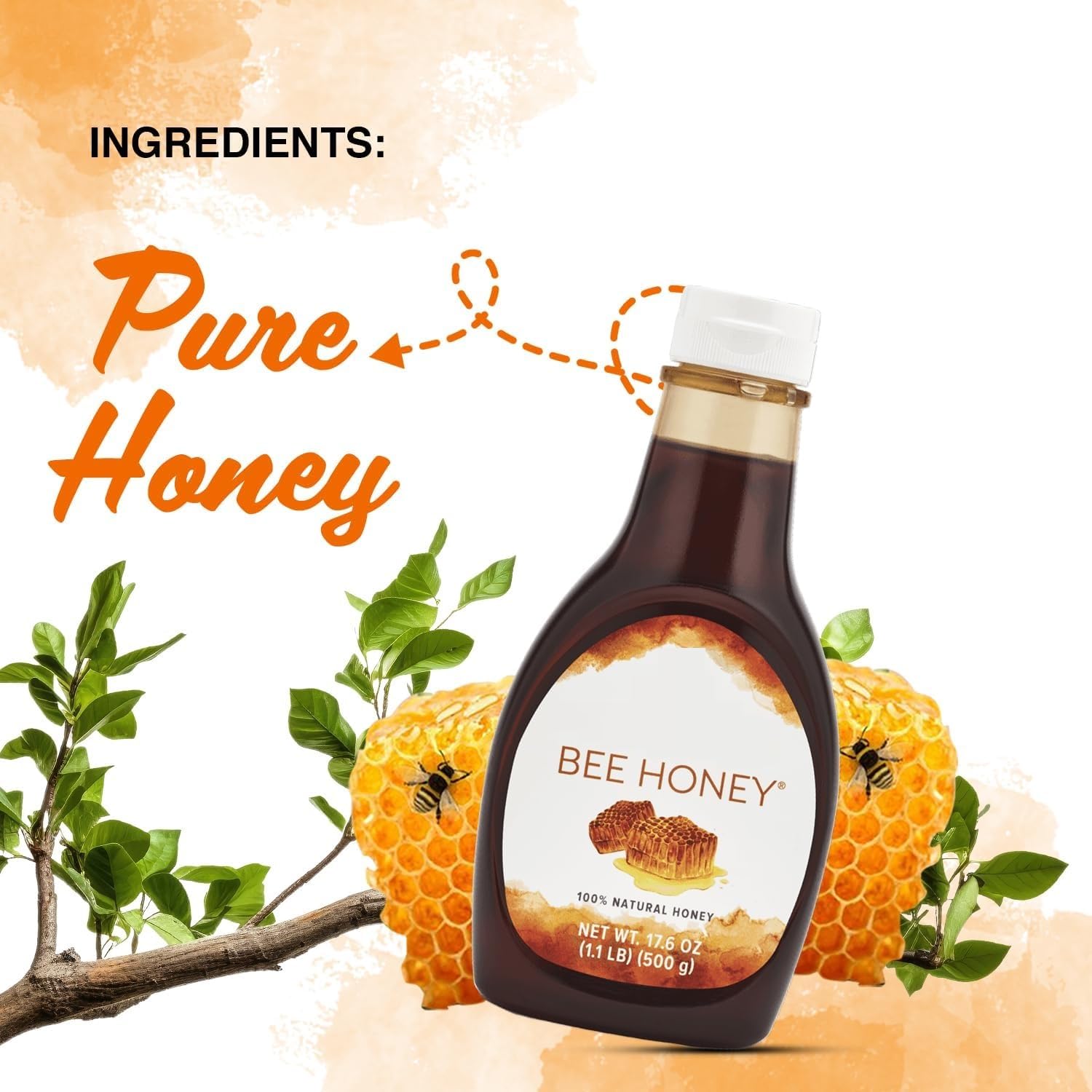 Bee Honey Natural Honey 500g : Amazon.in: Grocery & Gourmet Foods