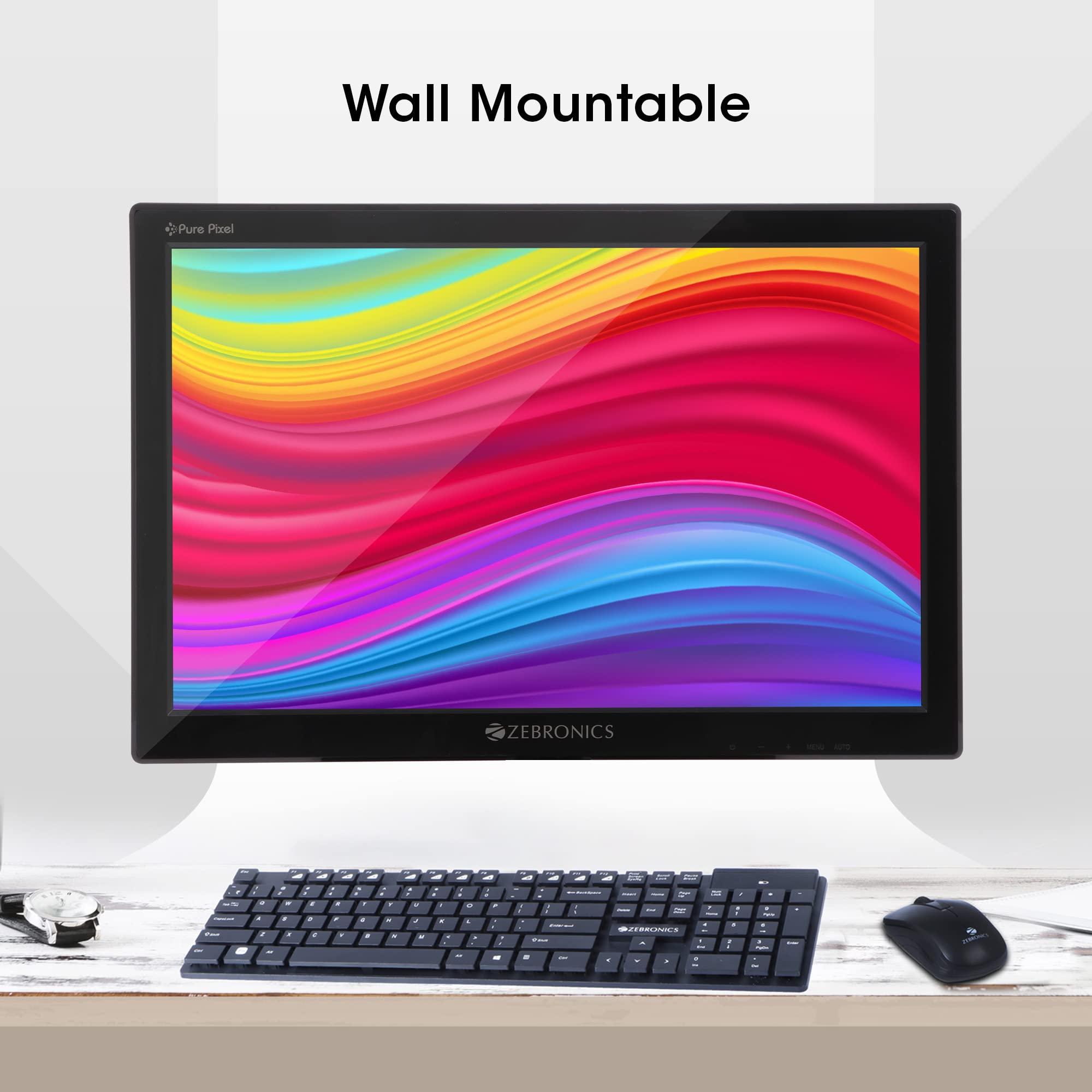 ZEBRONICS Zeb-V16HD LED Monitor with15.4 with Supporting HDMI, has