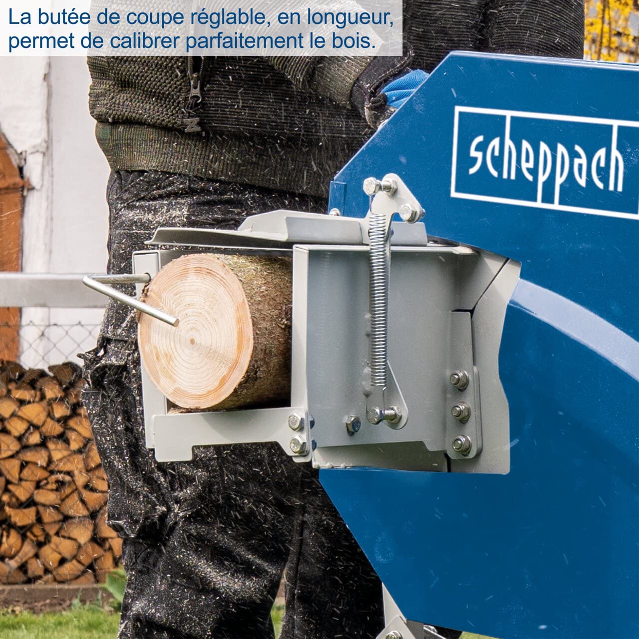 Scheppach Scie à Bûches HS410 | Puissance 2200W | Raccordement 230V