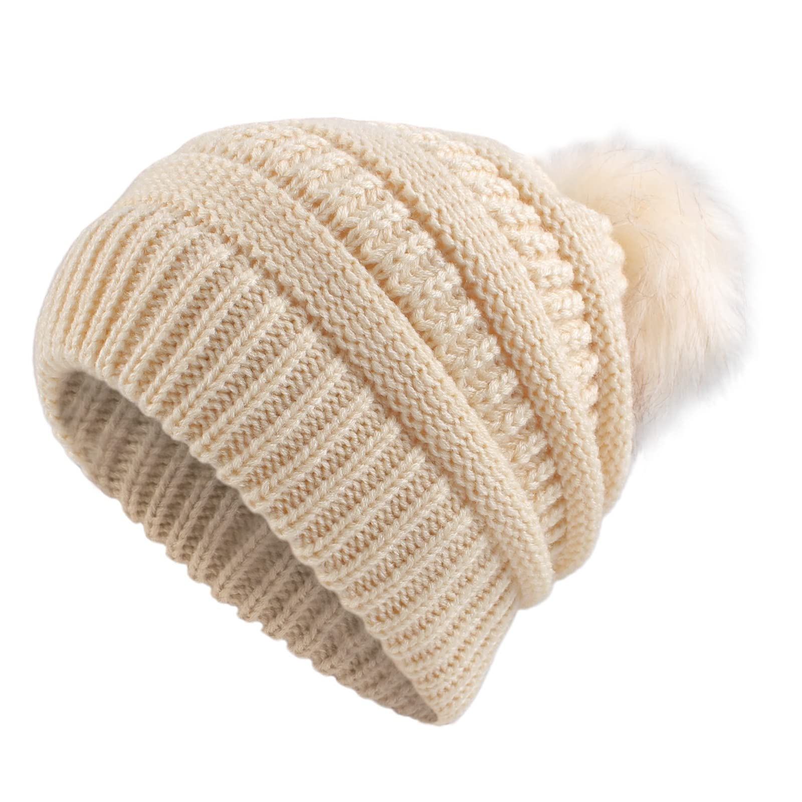 Bonnet Et écharpe D'hiver Pour Femme/fille - Tricot épais Doux, 4 Coloris, Cadeau Idéal - 12