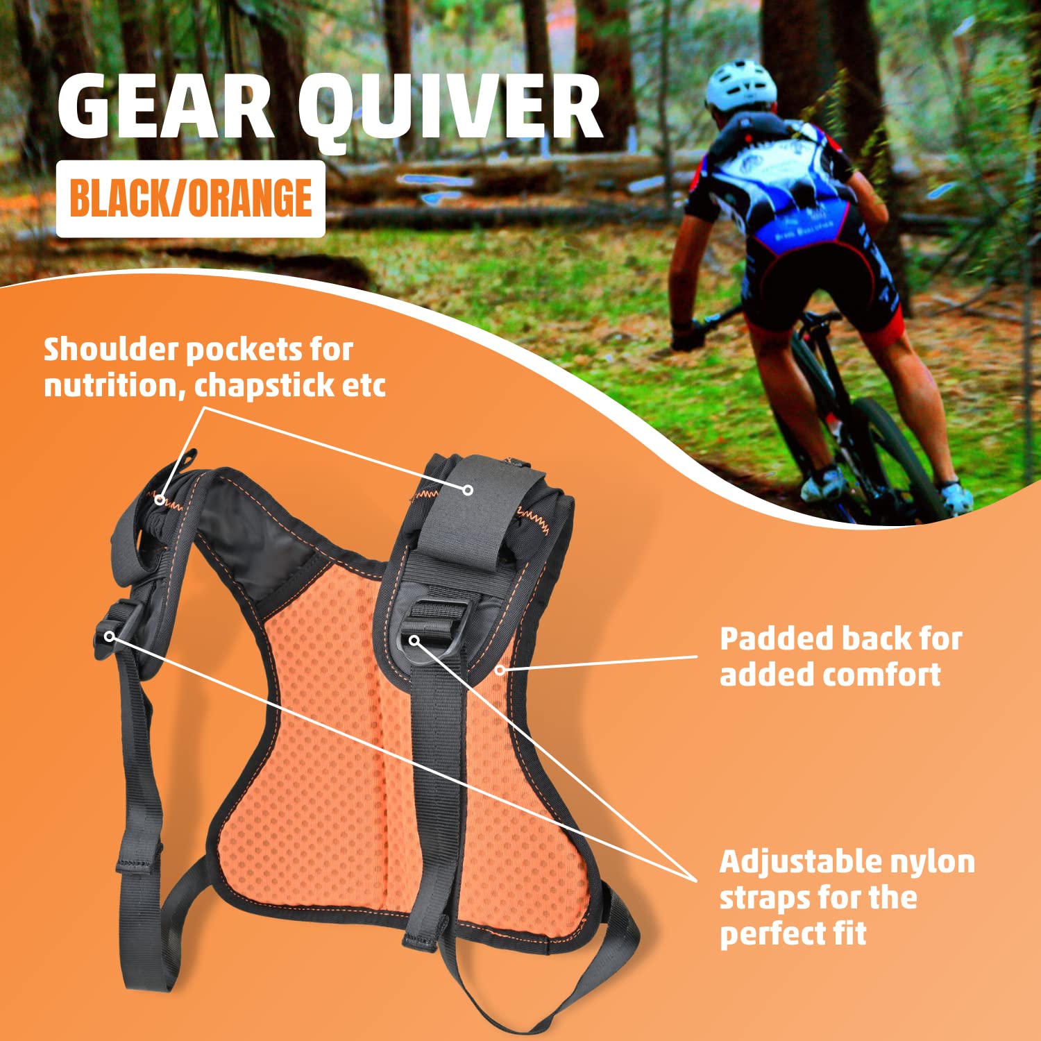 Gear Quiver, Fits iPhone 6+ and Smaller Phones (Black)