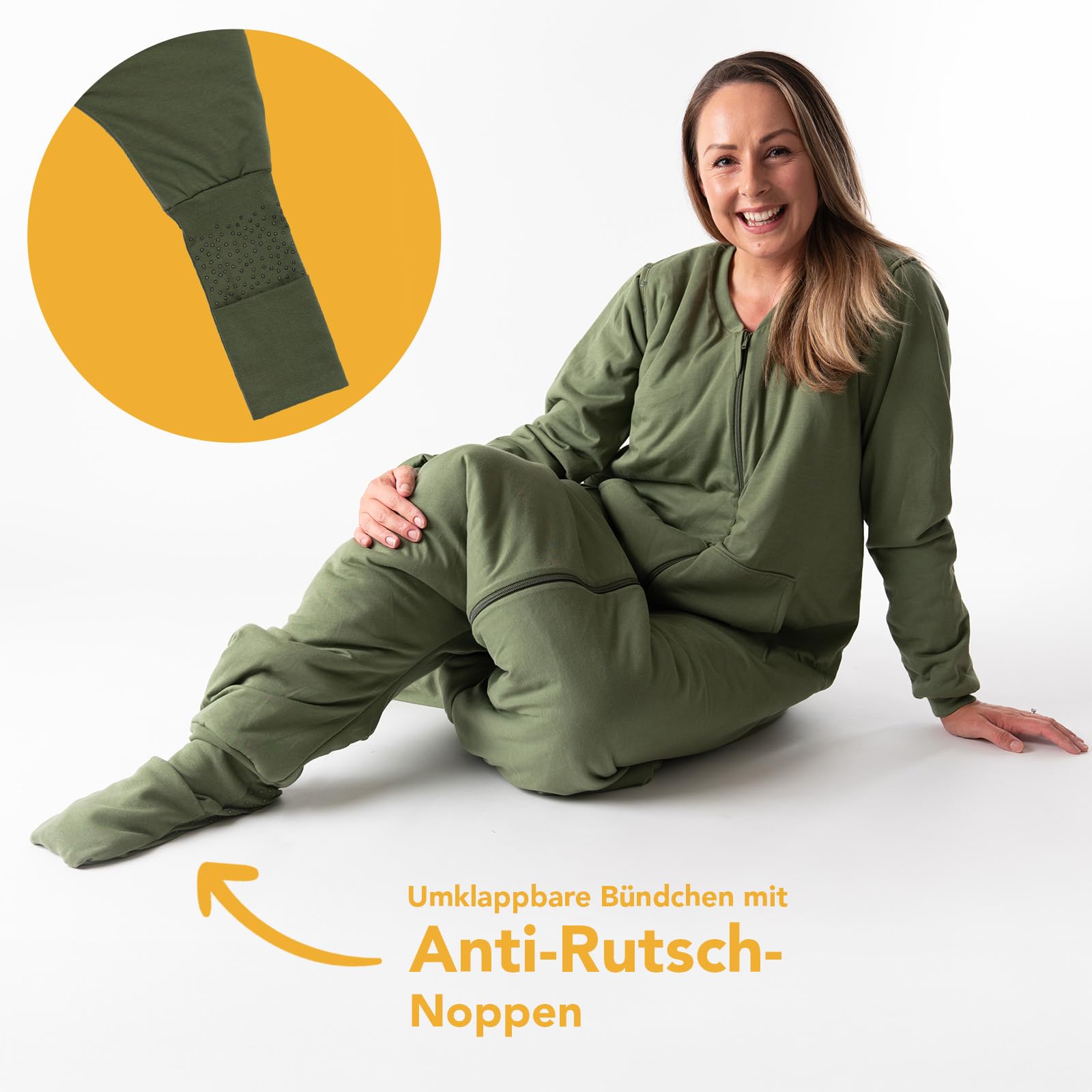 Schlafsack mit Füßen 2.5 TOG für Camping Wohnmobil Zelt Vanlife Festival