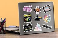 Vista 5 de Pink Floyd - Paquete variado de 50 calcomanías de vinilo grandes de lujo, bandas de rock troqueladas y álbumes para laptop, botella de agua, álbumes