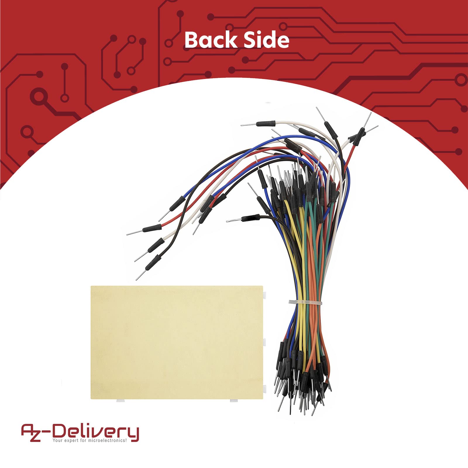 AZDelivery 5 x Breadboard Kit - 3 x 65pcs Jumper Wire Cable M2M e 3 x Mini Breadboard 400 Pins compatibile con arduino e Raspberry Pi