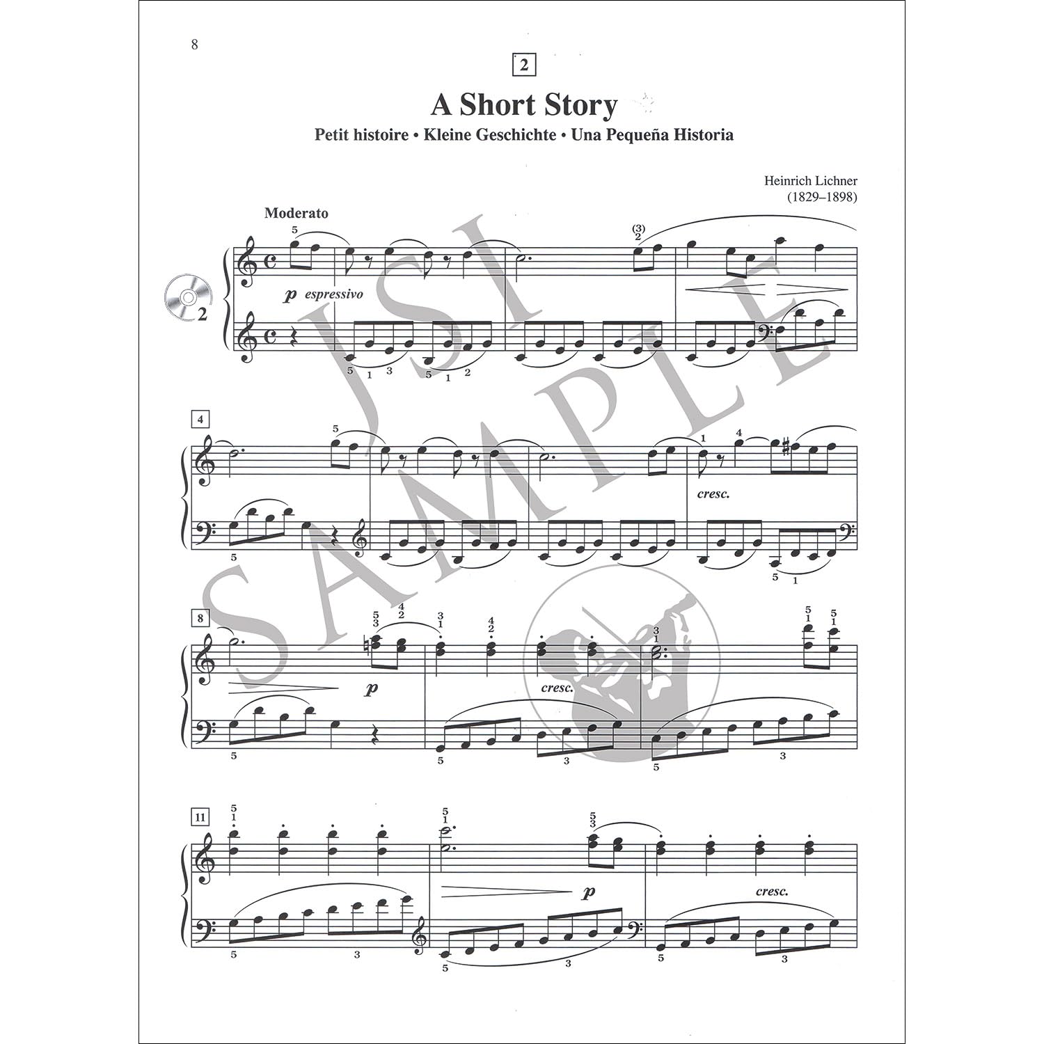 Suzuki Piano School International Edition Piano Book and CD - Volume 2
