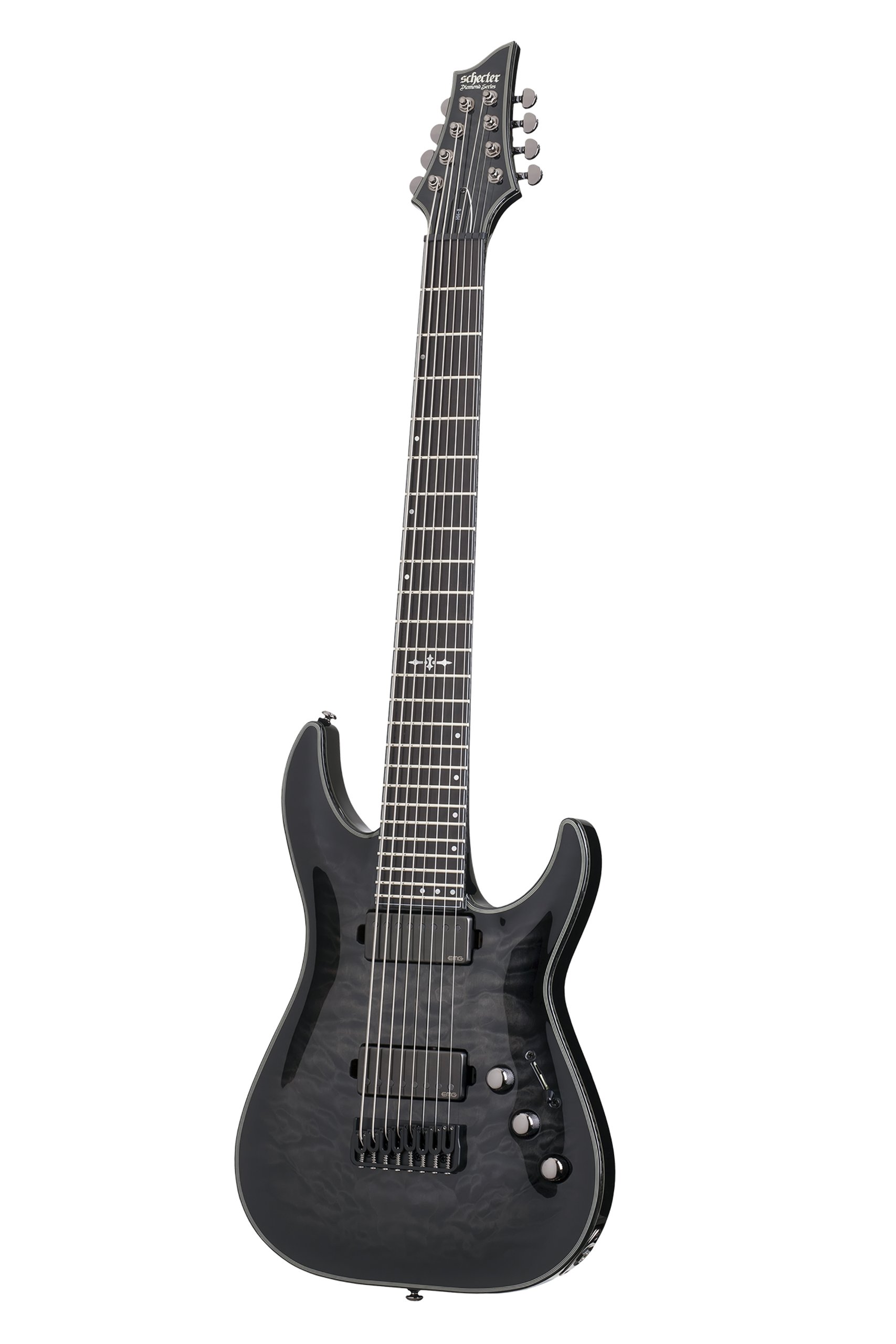 Amazon.com: Schecter Hellraiser Hybrid C-8 - Trans Black Burst