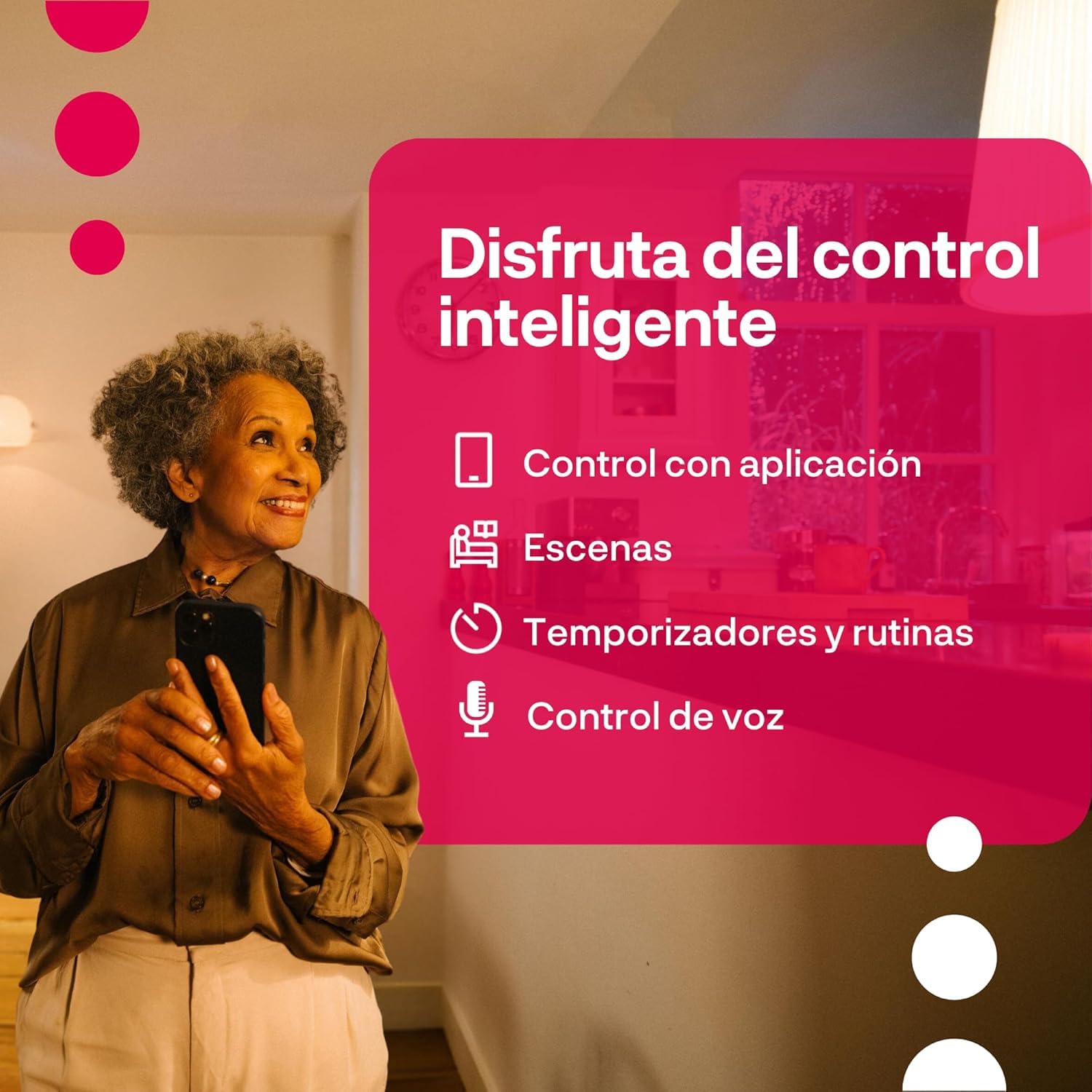 innr Bombilla Inteligente GU10, Zigbee, Funciona con Hue* y Alexa (requiere puente), Luz LED Blanca Cálida a Fría, Bombillas Regulables, Lámpara, 470 Lúmenes - 4 piezas