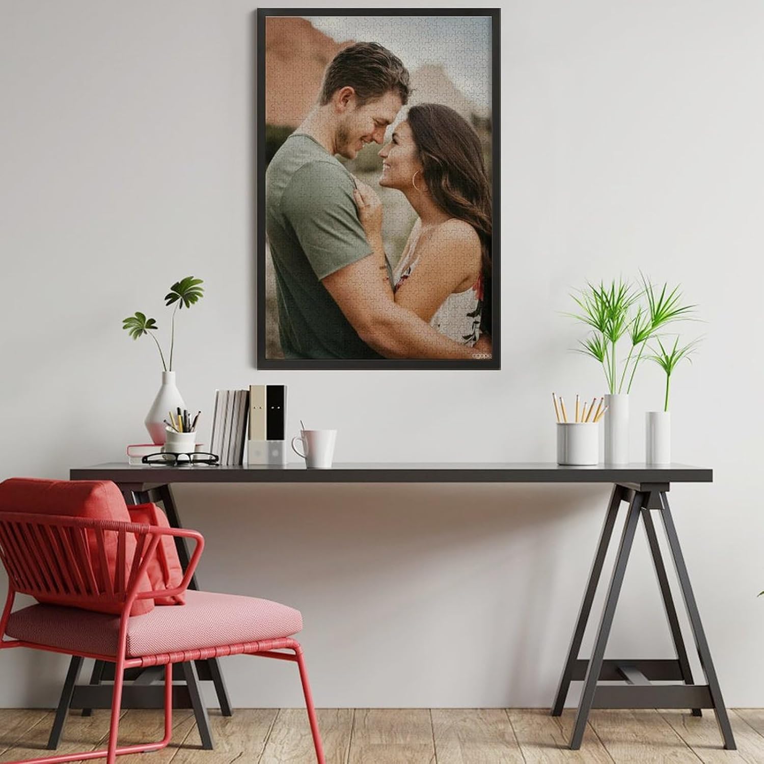 Custom Puzzles from Photo – Personalized Jigsaw Puzzle with Your Picture, 300/500/1000 Pieces – Custom Puzzle Gift for Family, Couples, Wedding, Birthday, Christmas (1000-Vertical)