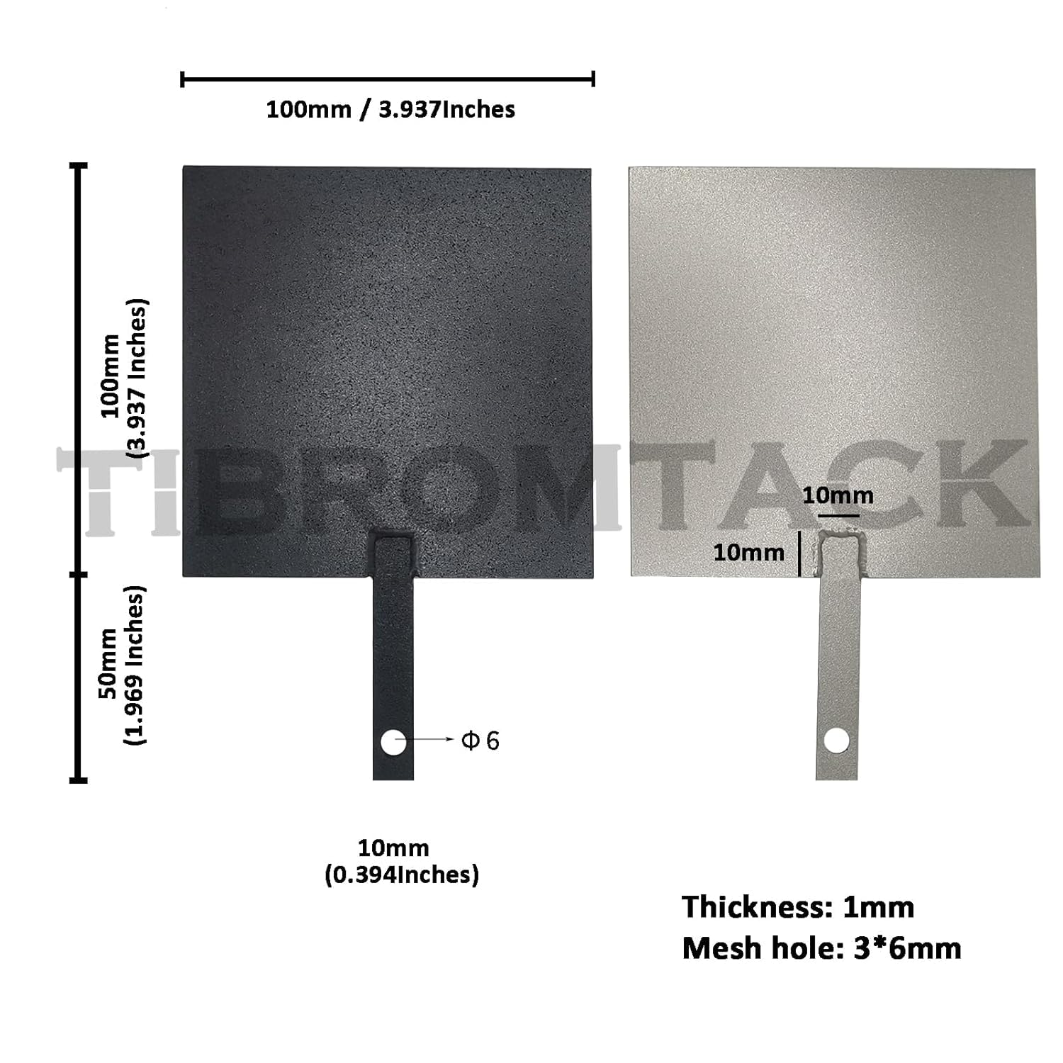 Titan-Elektroden 2PCS für elektrochemische Anwendungen, Anodenplatte aus Titan mit MMO Ruthenium-Iridium-Beschichtung und Kathoden-Elektrolytplatte ohne Beschichtung