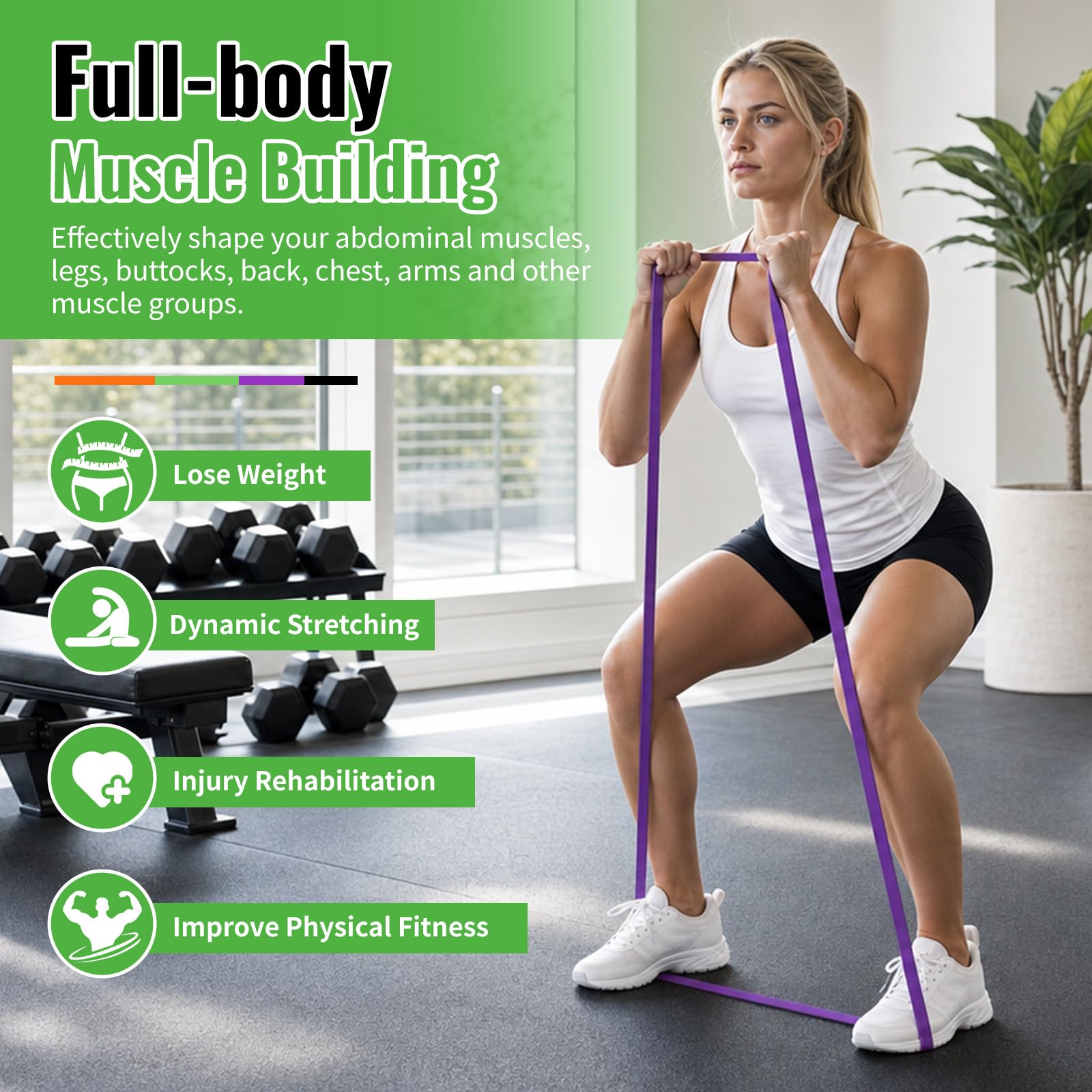 Fokky Fitnessbänder Set – 4 Widerstandsstufen (8–85 Lbs) – Mit Türanker & Schutzpads – Für Klimmzüge, Kraftraining & Muskelaufbau Fokky Fitnessbänder Set – 4 Widerstandsstufen (8–85 Lbs) – Mit Türanker & Schutzpads – Für Klimmzüge, Kraftraining & Muskelaufbau