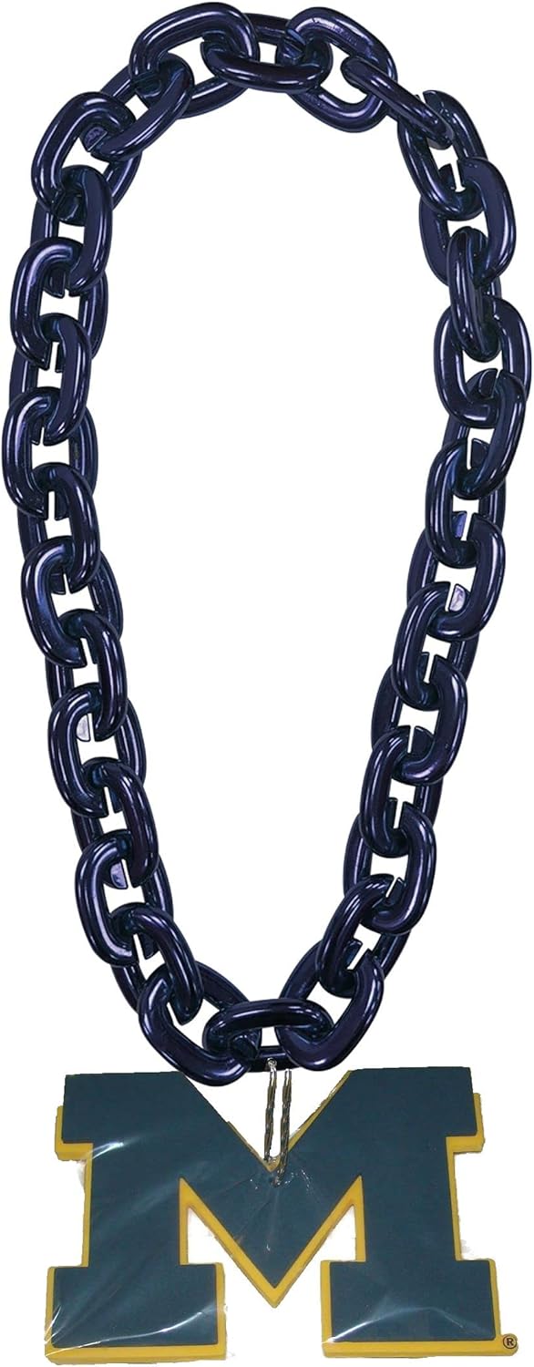 Aminco Michigan Wolverines NCAA Fan Chain, Navy