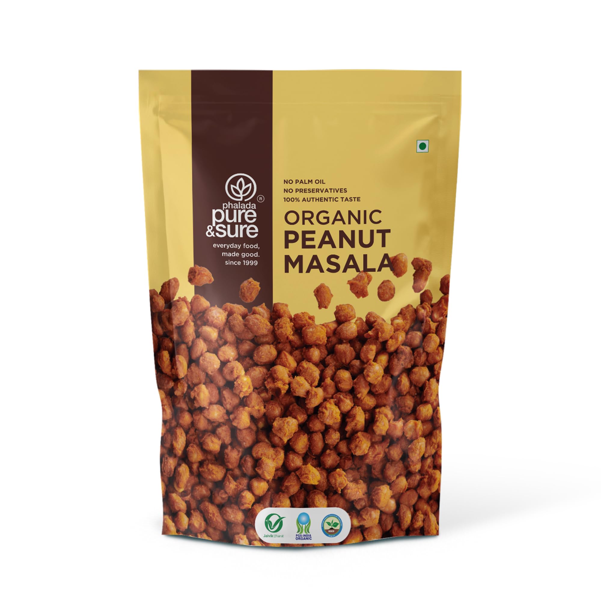 Pure & Sure Organic Masala Peanuts 200gm | Ready to Eat Crunchy Healthy Snacks | Rich in Protein | Perfect for Perfect for Snacking and Cooking | No Preservatives (B07SD16MJM) Amazon Price History, Amazon Price Tracker