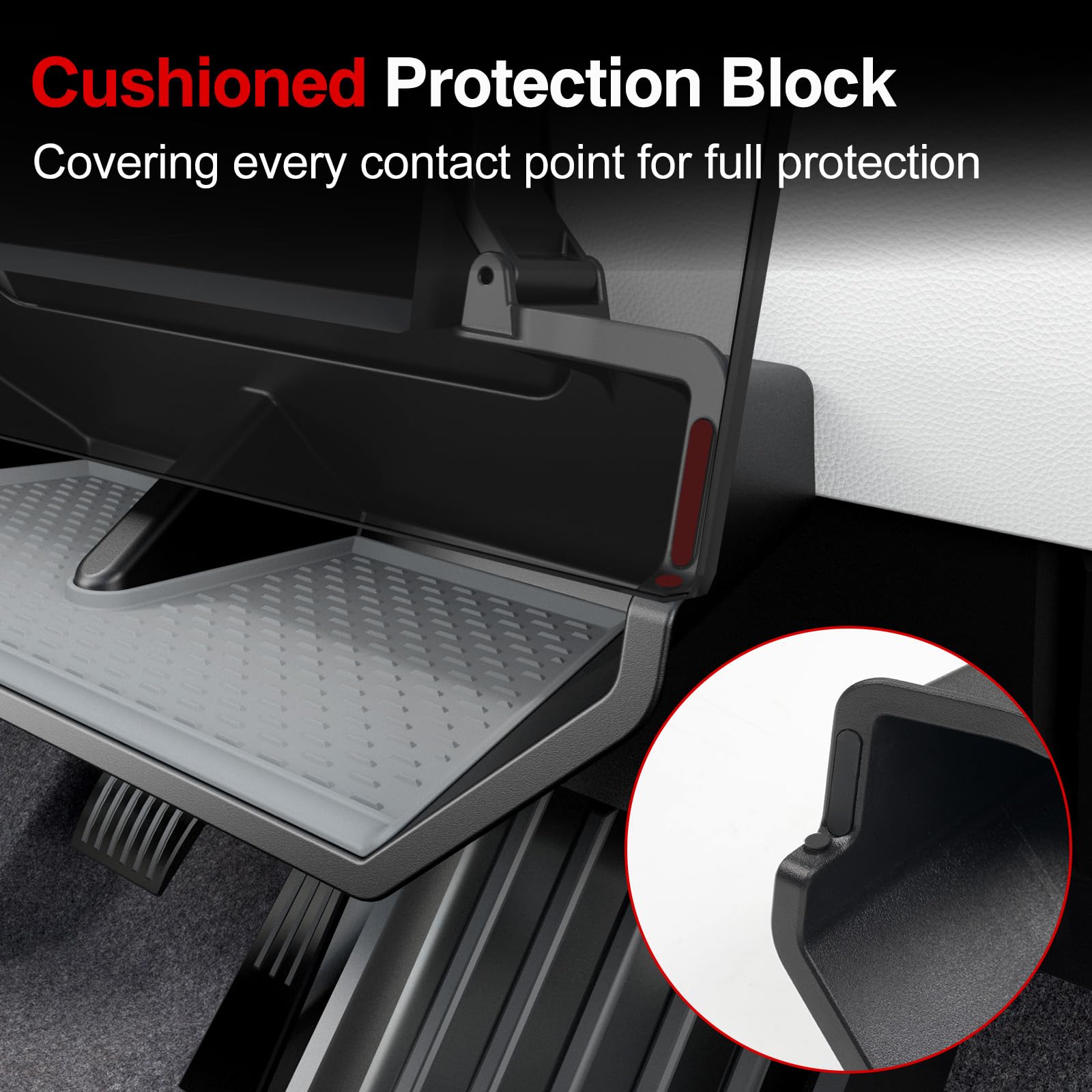 TUSKETY Center Console Dashboard Organizer Under Screen - View #13