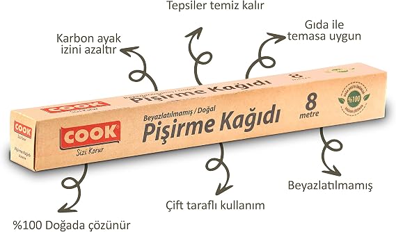 Cook Doğal Pişirme Kağıdı, 37 cm x 8 m