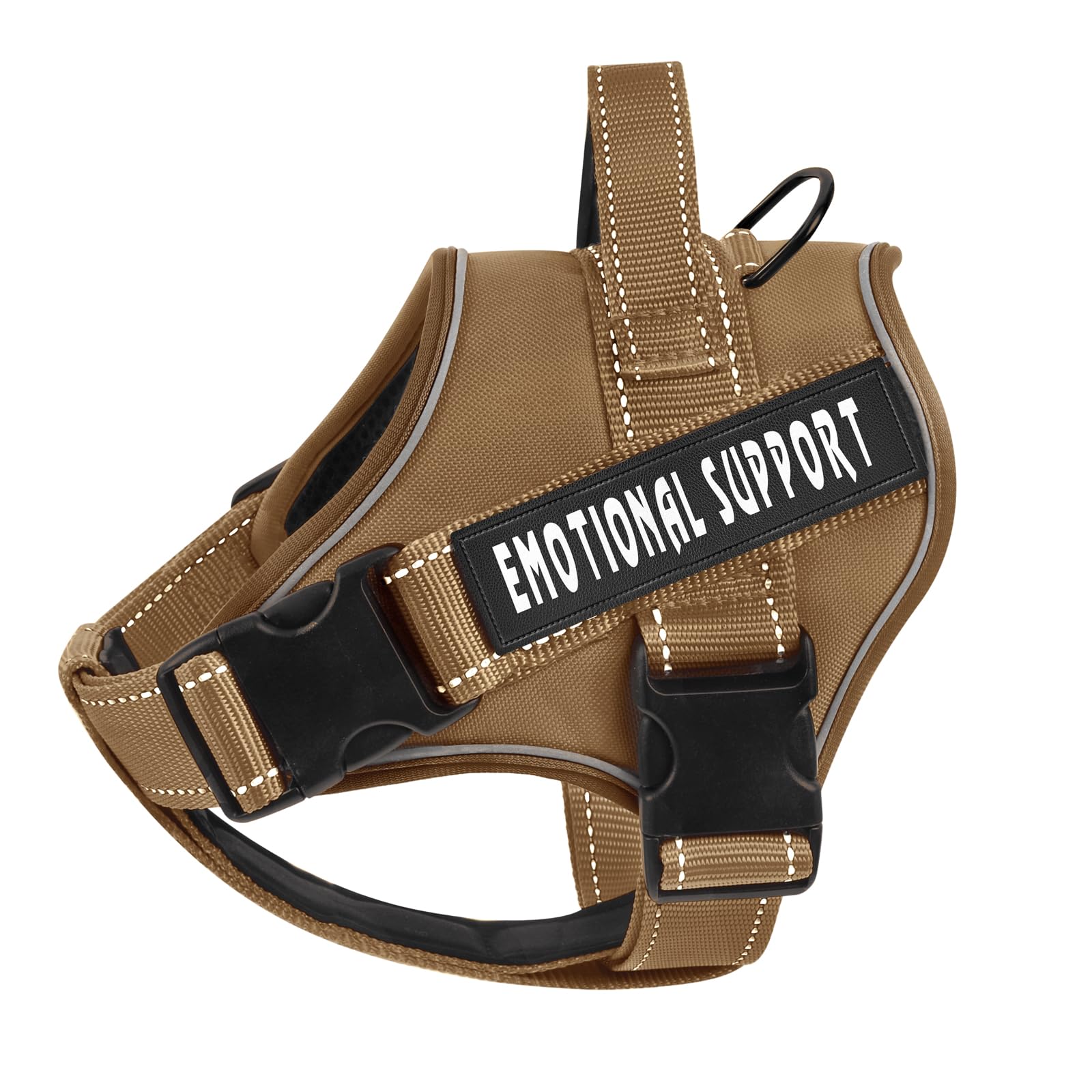 VOOPET Emotional Support Dog Harness, Professional Service Dog Vest for Medium Dogs, Reflective, Breathable, Adjustable, No Pull/Choke, ESA Essential