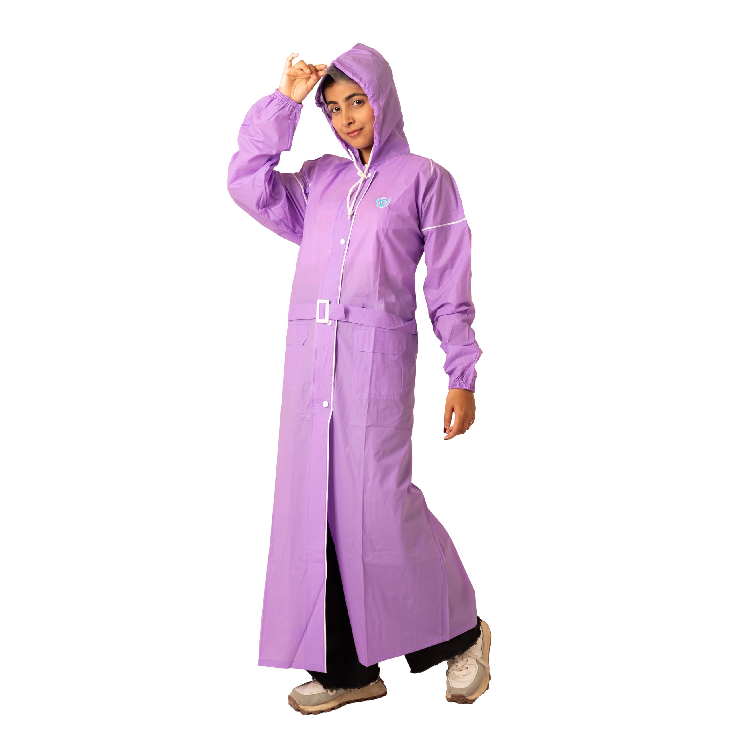 VARSHA-Plain PVC Ladies Raincoat (L-197)-image-9