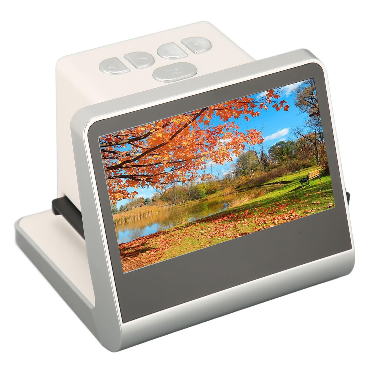 Slide and Negative Scanner, Digital Film Scanner with Large 5 Inch Color HD Screen, 14MP 22MP JPEG NTSC PAL USB C Mini HD Port for Converting Slides and Negatives to Digital