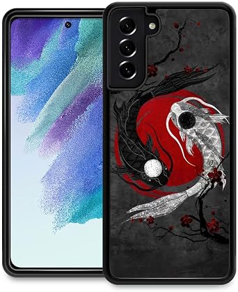 DJSOK Compatible with Samsung Galaxy S21 Ultra Case,Japanese Koi Fish for Girl Men Drop Protection Pattern with Soft TPU Bumper Case for Samsung Galaxy S21 Ultra