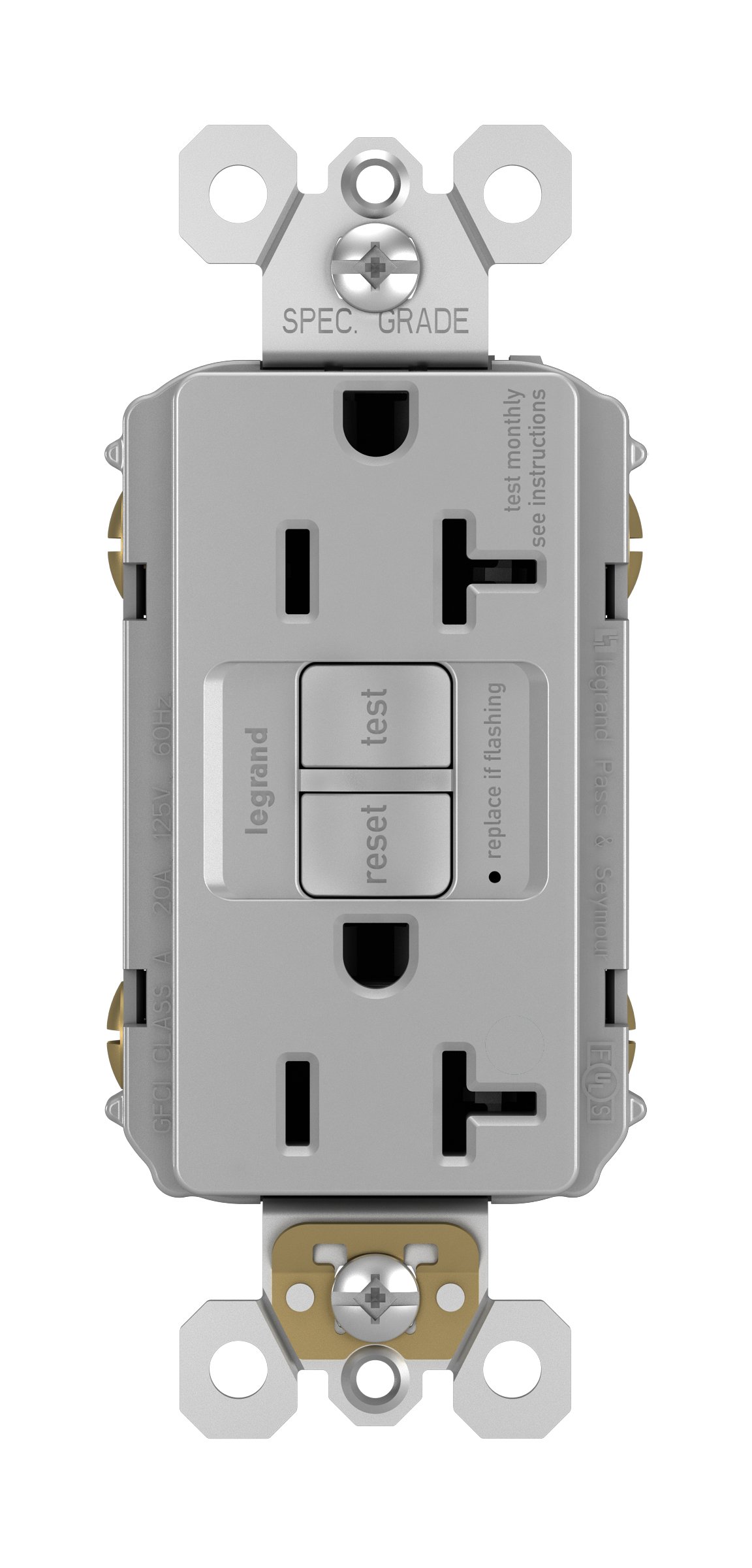 Prise duplex Legrand 2097GRY 3232Trwr grise résistant intempéries - 8