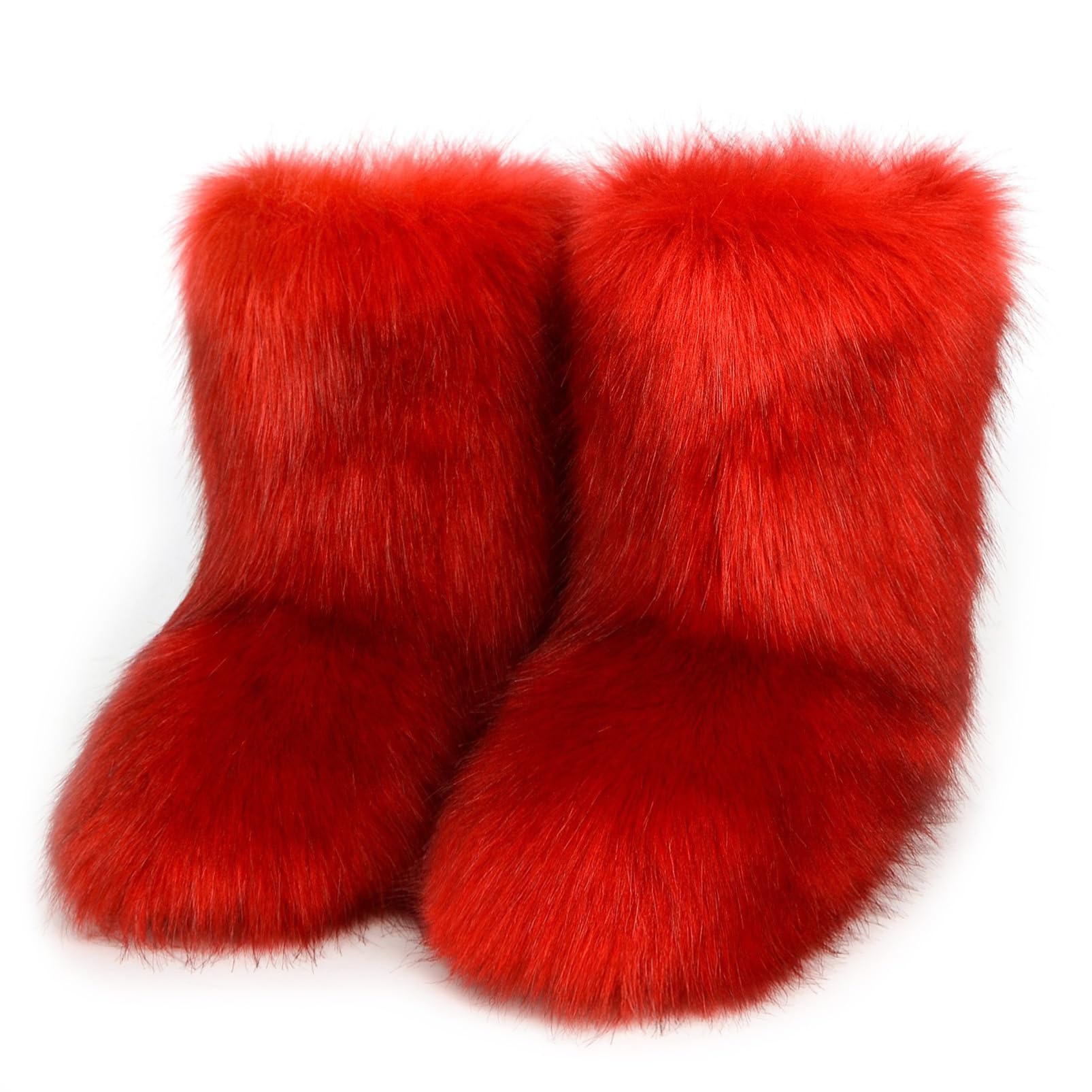 Cute Fluffy Boots Warm Freezies Winer Snow Boots Faux Fur Shoes