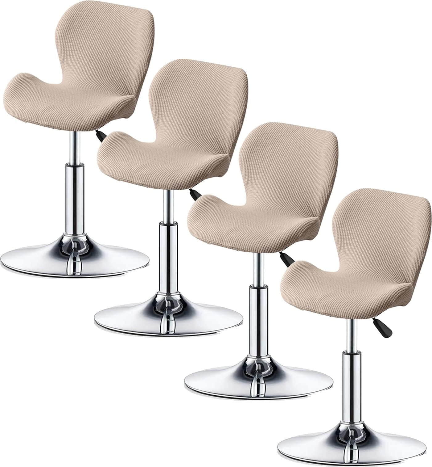 ELYSYSRL Bar Stool Cover Set of 2/4/6 Shell Back Adjustable Swivel Bar Stools Slipcover,Barstool Protector Covers for Dining Room Kitchen (Color : #7, Size : 4pcs)