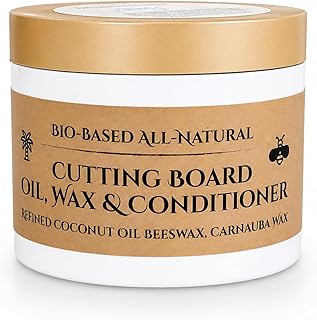 Black Diamond Stoneworks Natural Coconut Oil, Beeswax & Carnauba Wax Wood Conditioner, 5oz Tub for Cutting Boards & Butcher Blocks, Food Safe, Protects, Conditions & Extends Longevity (5.7 oz)