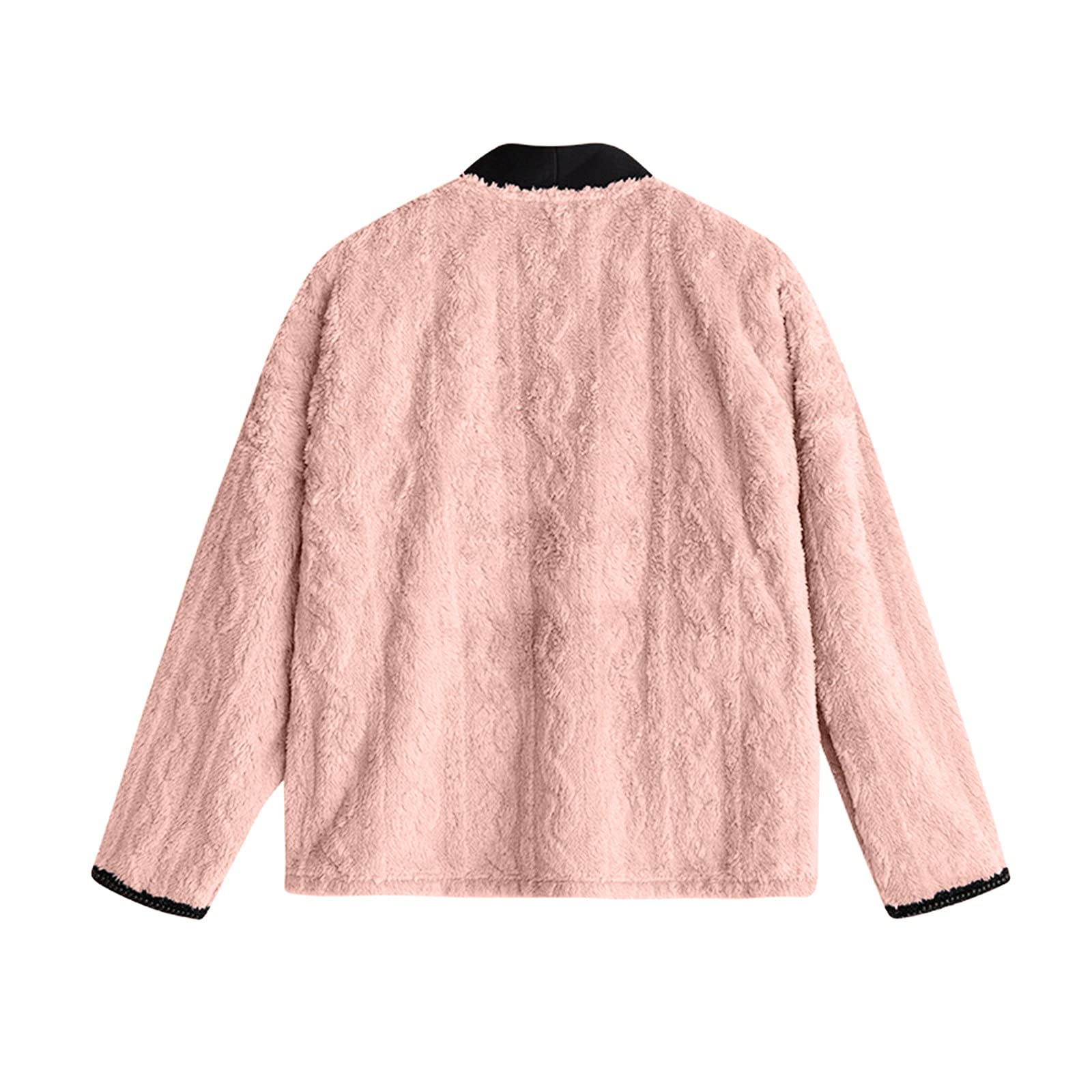 CMBSSTFC Warmer Flanell-Pyjama für Damen, kuschelig Warmer Damen-Pyjama, Winter-Pyjamahose + Langarm-Pullover, kuscheliger Anzug, Zweiteiliger Fleece-Pyjama, Flauschiger Hausanzug für Mädchen