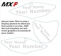 Vista 2 de DST0640 3M - Calcomanías de motocicleta personalizadas para Yamaha YZ250F YZ450F 2006 2007 2008 2009