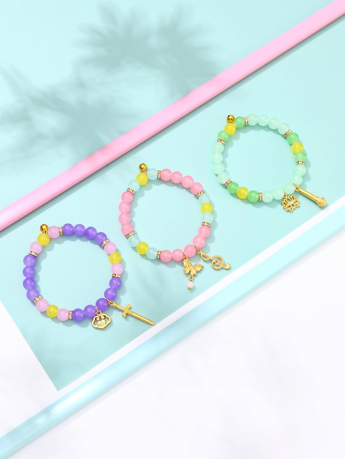Demon Inspired Bracelets Hunters Bracelets Best Friend Friendship BFF Concert Cosplay Accessories Costumes Jewelry Gift(Style 1)