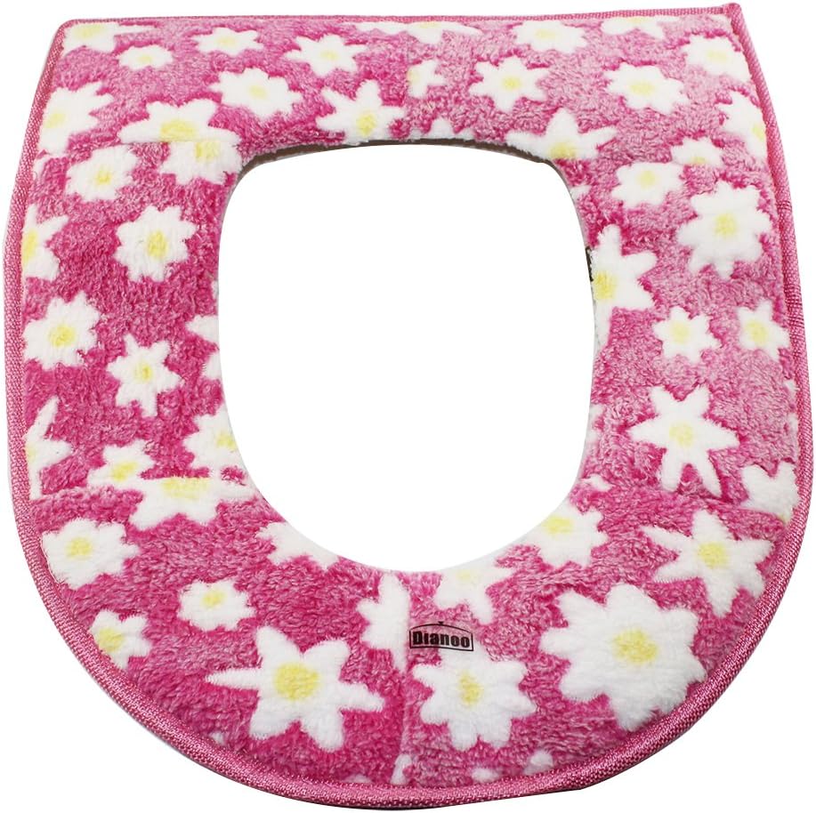 Dianoo Plush Toilet Seat Covers, Bathroom Soft Warm Washable Toilet Seat Cover Cushion, 2PCS (the colors will be sent at random) - Image 5