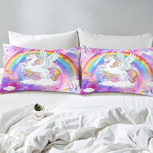 Vista 117 de Erosebridal Funda de edredón de zorro kawaii, juego de ropa de cama de zorro de dibujos animados, funda de edredón con 2 fundas de almohada para Fox