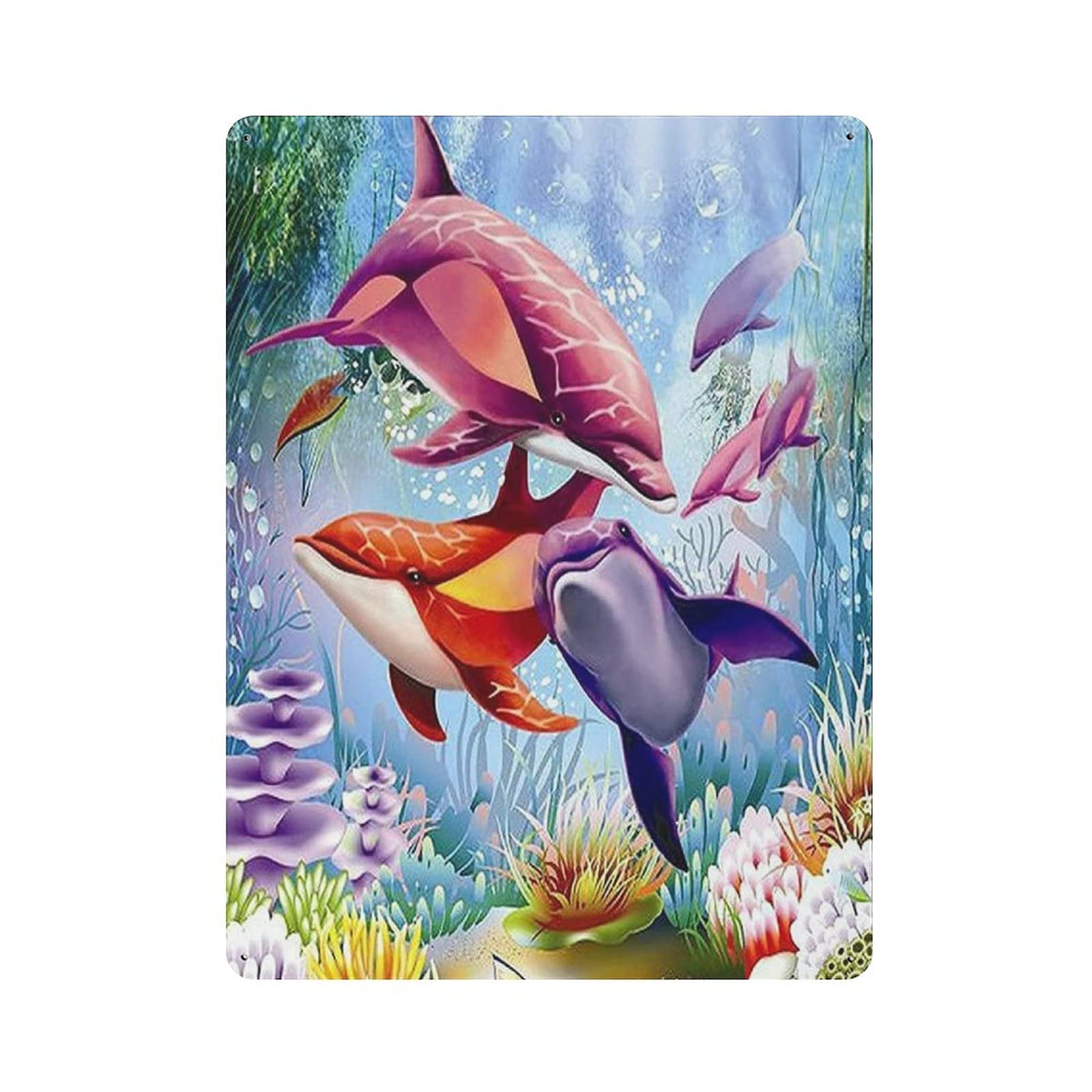 rayprint Underwater World Fish Vintage Iron Home Bar Wall Decor Art Print Poster Restaurant Decor 16x12in (40x30cm)