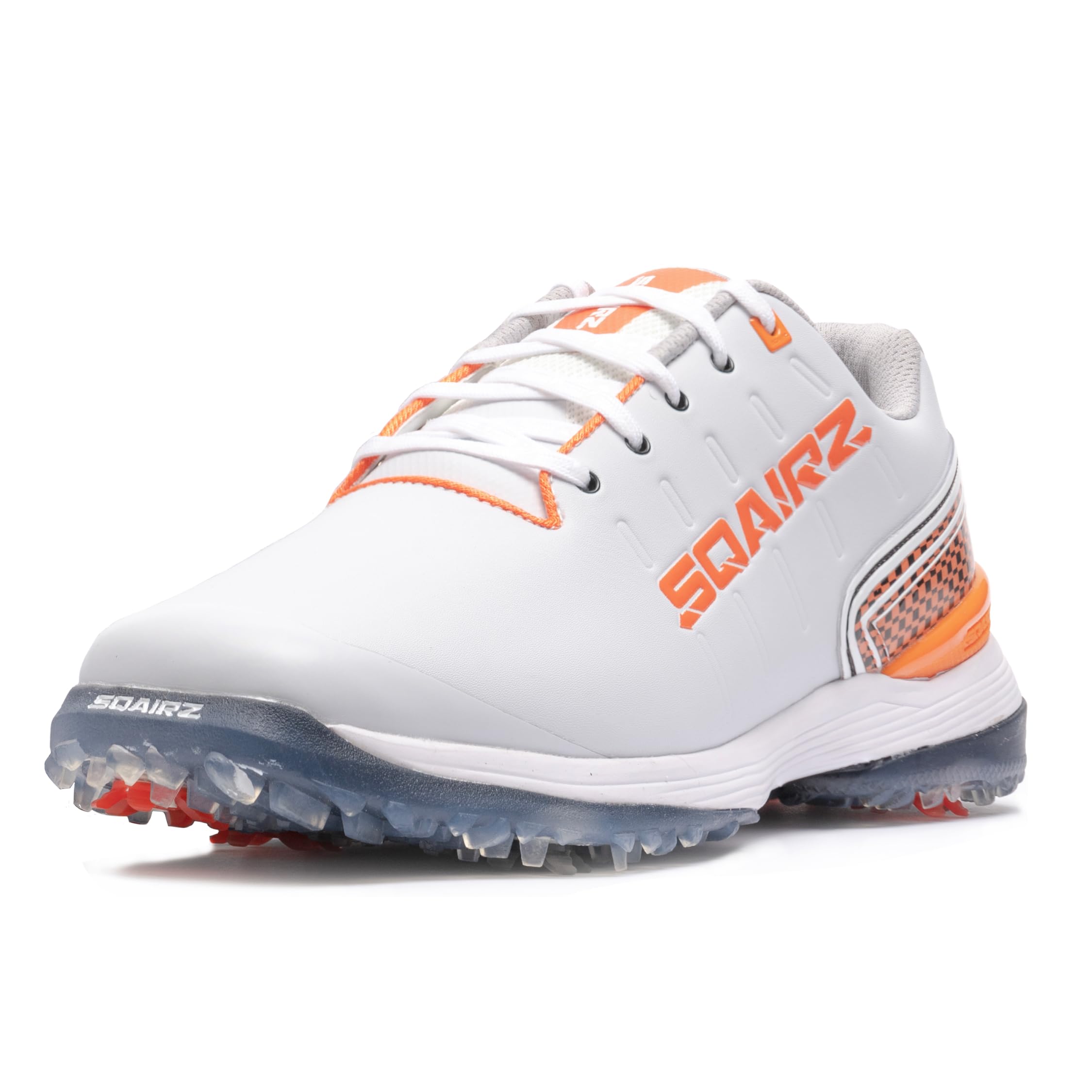 SQAIRZBold Men's Athletic Golf Shoes, New Golf Shoes, Designed for Balance  Performance, Replaceable Spikes, Waterproof, Golf Shoes Men with Spikes