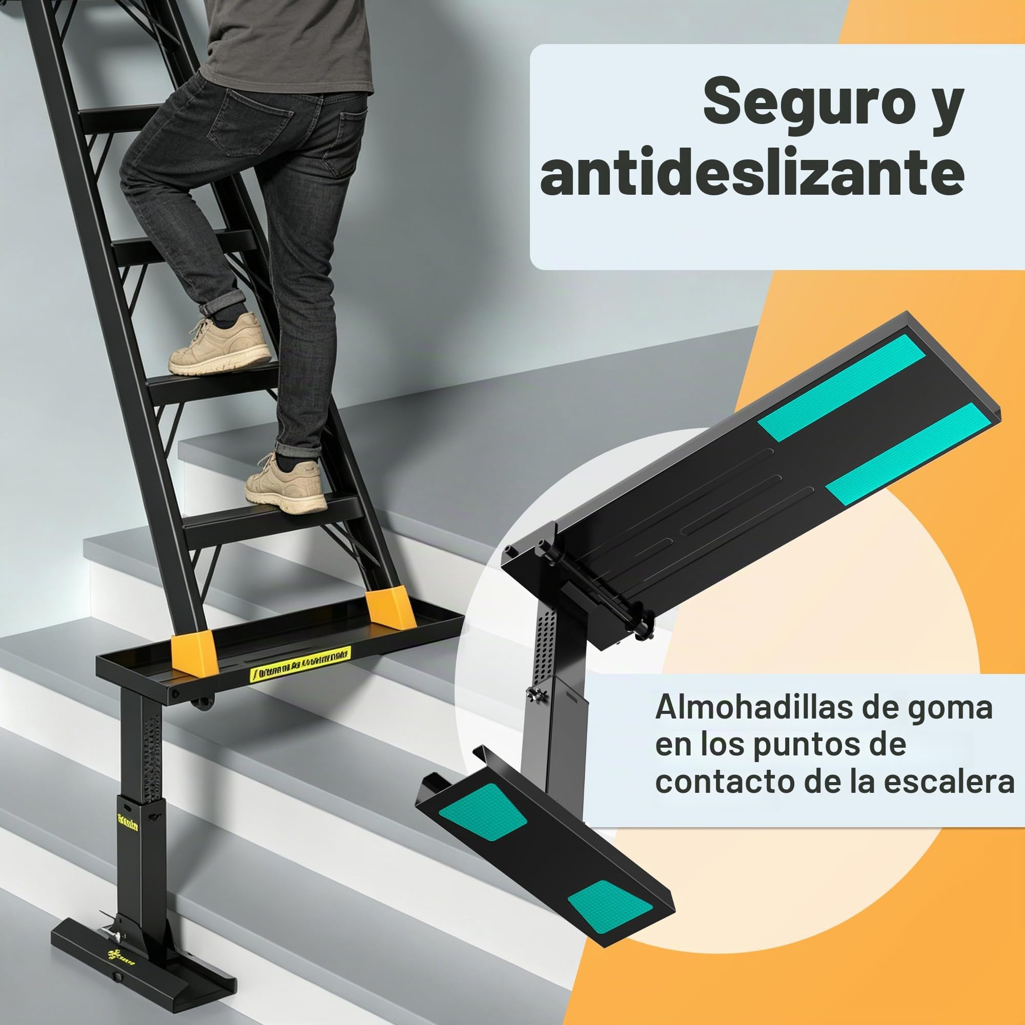 LE-1 Extensor de escalera, negro, Standard 9.25-15.5"