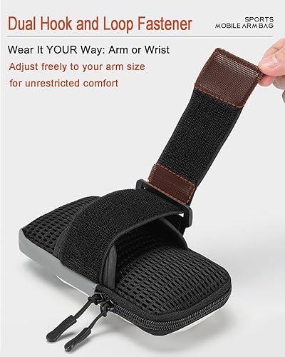 Miniatura 5 de Soporte de teléfono para correr brazalete para iPhone 16 15 14 13 Pro 12 11 Plus XS Max XR X Galaxy S25 S24 S23 Android hasta 6.7 pulgadas, unisex,