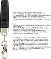 Vista 4 de Abridor universal de puerta de garaje de 433.92 MHZ impermeable con control remoto de 4 canales, clonador de llaves de puerta de garaje para auto