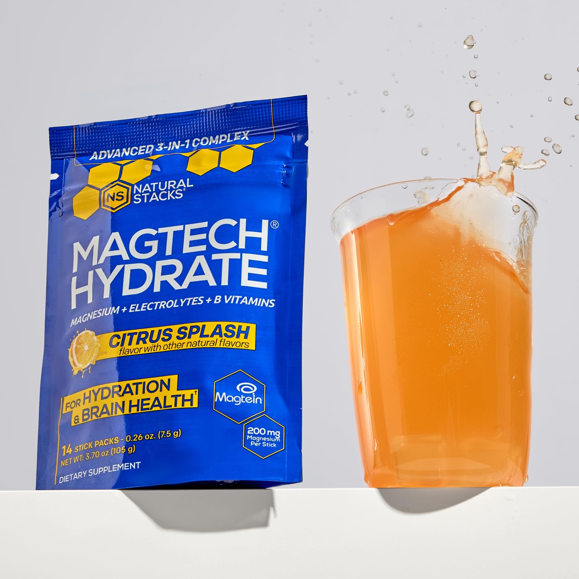 MagTech Magnesium Hydration Packets, Electrolyte Powder, 14 Servings — Amazon image 7