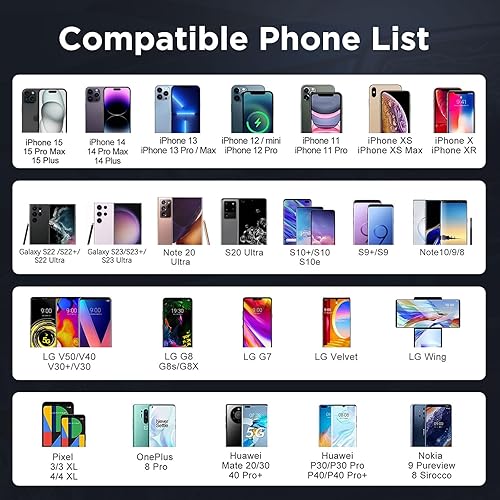 Miniatura 8 de CarQiWireless Cargador inalámbrico para Toyota Highlander 2019 2018 2017 2016 2015 Accesorios 2014-2019, consola central almohadilla de carga