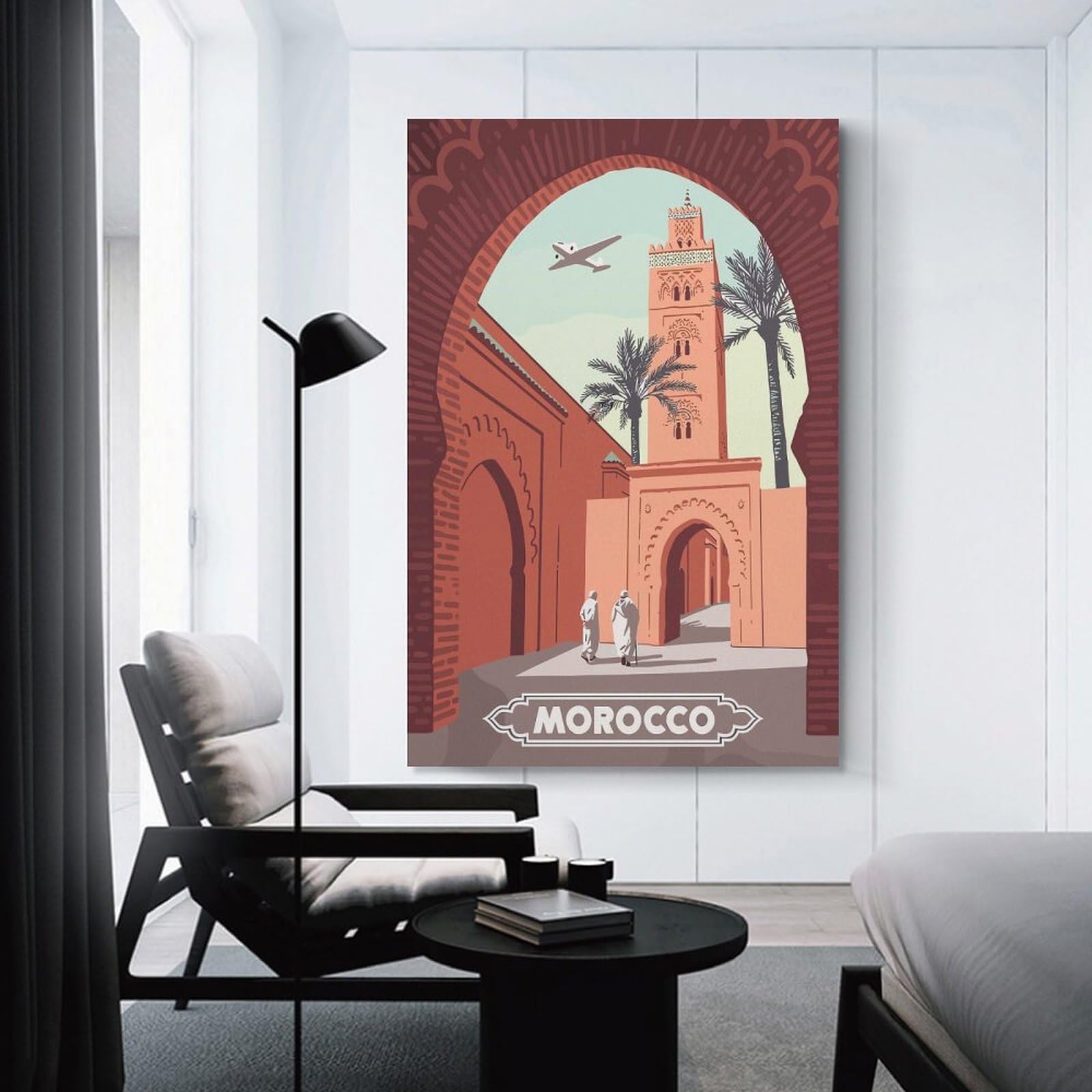 Junmoney Morocco Travel (9) Decorative Canvas Print, 24x36inch(60x90cm), for Home, Office, Studio Or Guest Room, Canvas Wall Art That Fits Changing Layouts