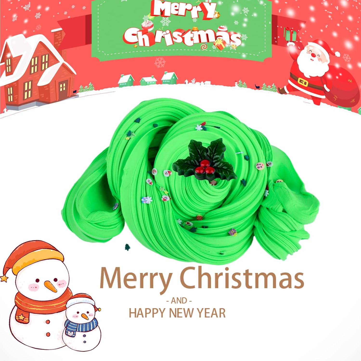 Christmas Gift Slime Advent Calendar 2025, 24 Pack Christmas Crafts Set for Kids, Mess-free and Stretchy, Christmas Stocking Stuffers, Perfect Winter Holiday Party Decoration Gifts, DIY Sensory Toys - Image 4