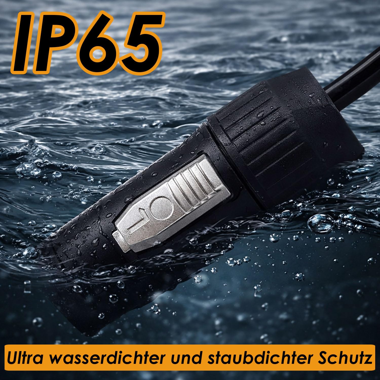 PowerCON Einbaubuchse IP65, Wasserdichter Locking PowerCON Anschluss 20A 250V, 3-Pin AC Panel Mount Steckverbinder für Bühnenbeleuchtung, LED Displays & PA-Systeme, 4 Stück