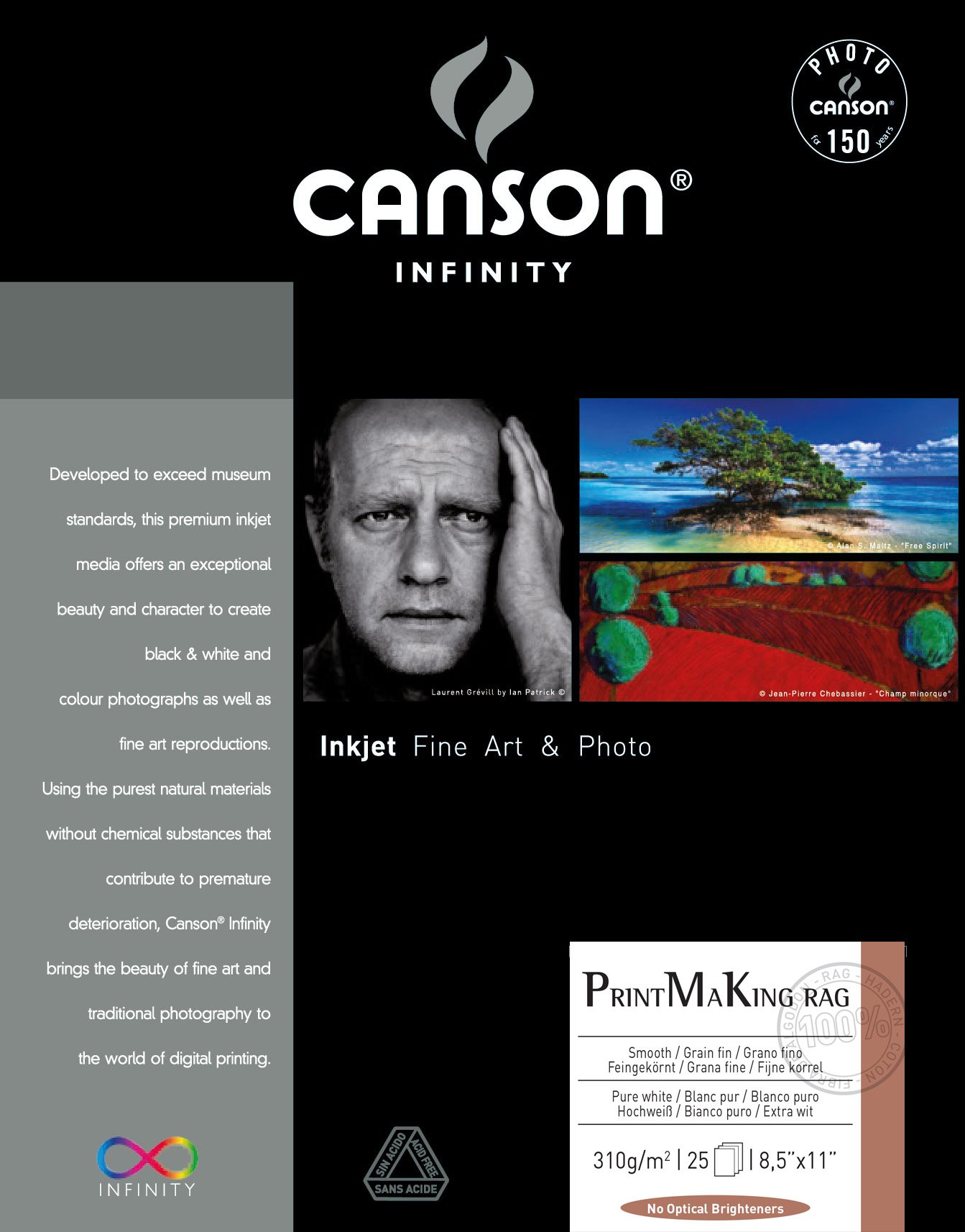 Amazon.co.jp: CANSON 310g Infinity BFK Rives Art Paper, 22cm