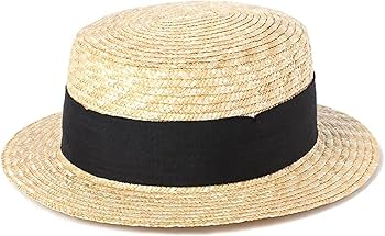 匿名 美品 ✴︎センシスタジオ カンカン帽 麦わら帽子 ストローハット マラン・オム 麦わら カンカン帽子 男性用 ストローハット