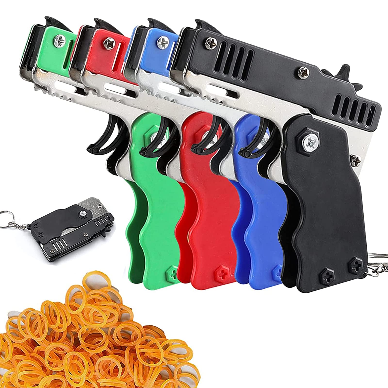 Buy Rubber Band Toy, Mini Folding Rubber Band Rubber Launcher, Mini