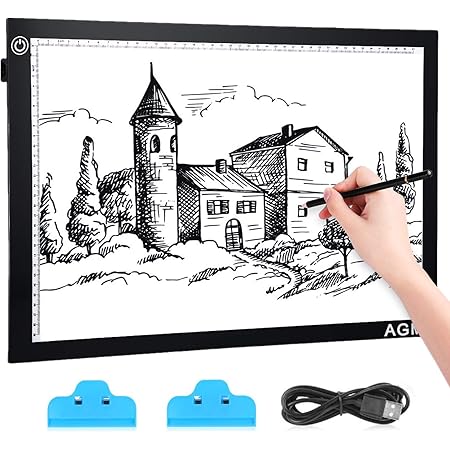 AGM Mesa de Luz Dibujo A3, LED Tableta de Luz, Dibujo De Luz Super ...